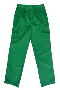 訂製綠色長款斜褲  設計法式零錢褲袋  斜褲專門店 水廠 搬運人員 多袋褲 H252 